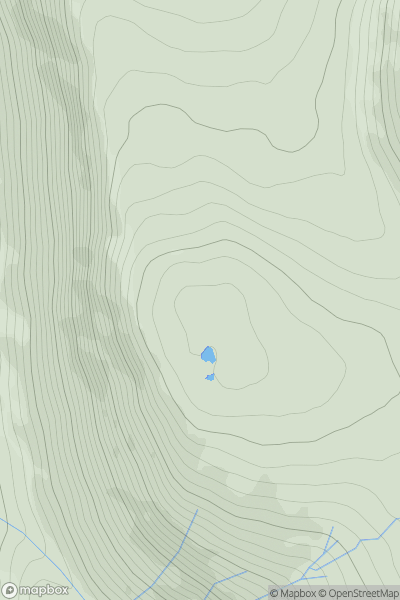 Thumbnail image for Creag na h-Iolaire [Arran and Holy Island] showing contour plot for surrounding peak